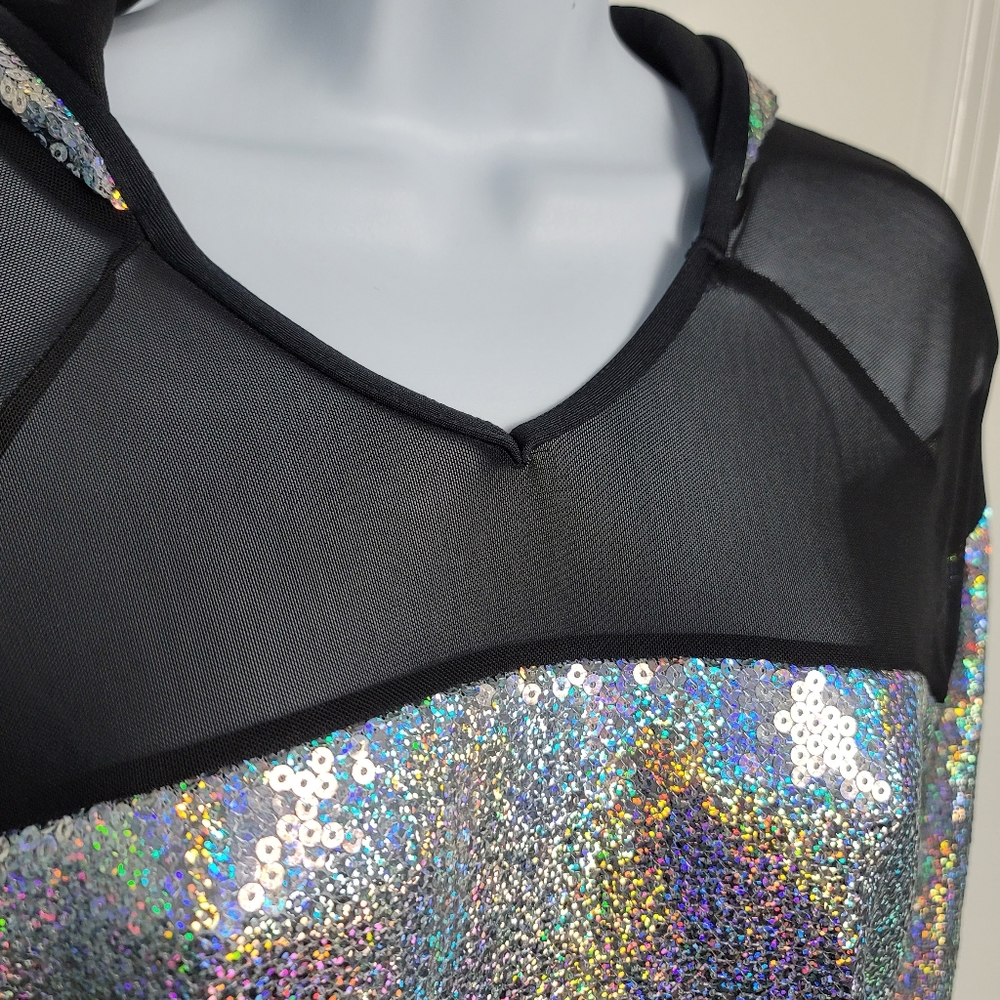 Weissman Holographic Sequin Sweatshirt - image 2